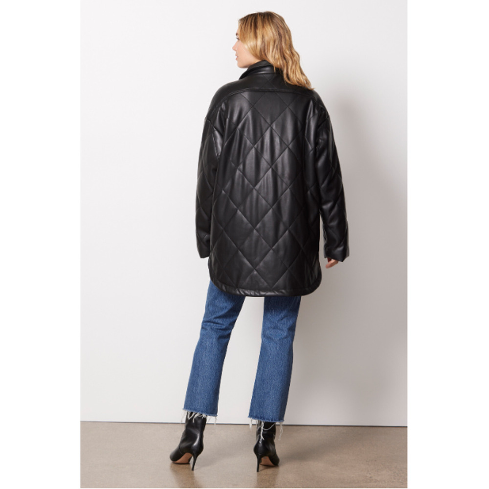 APPARIS NWT Stevie Vegan Leather Jacket in Black // M - Picture 5 of 14